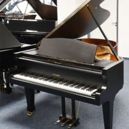 Gebrauchter Euterpe Flügel, neue schwarze Oberfläche, Baujahr 1985