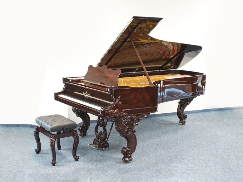 Steinway & Sons Konzertflügel Modell D aus edlem Palisanderholz, Baujahr 1866