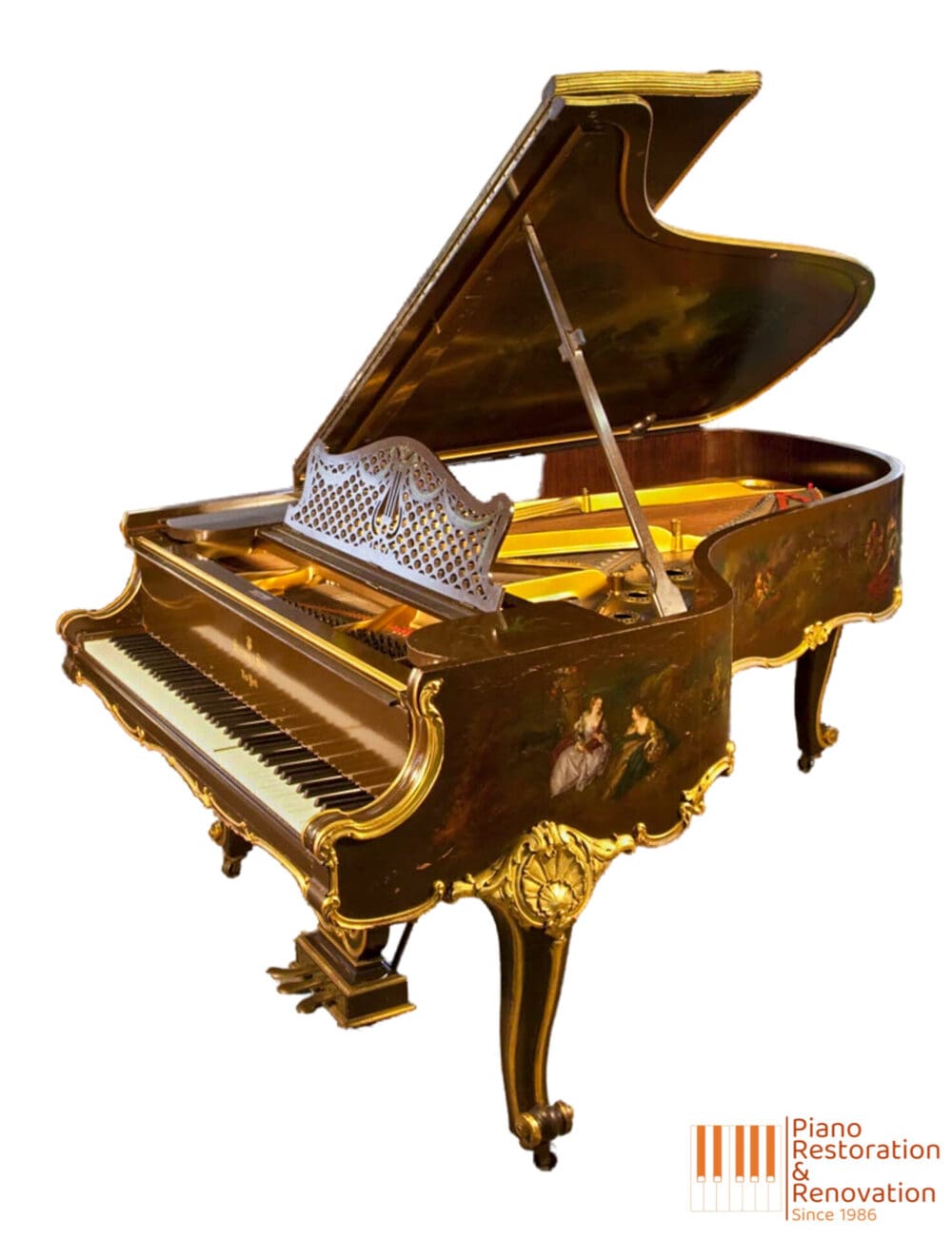 Grand Piano im Rokoko-Stil, Steinway & Sons Modell B